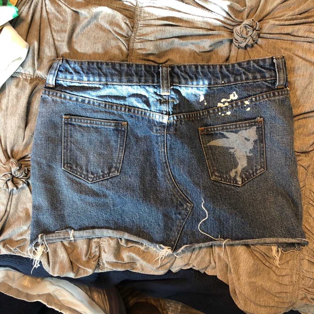 Disney tinkerbell mini jean skirt